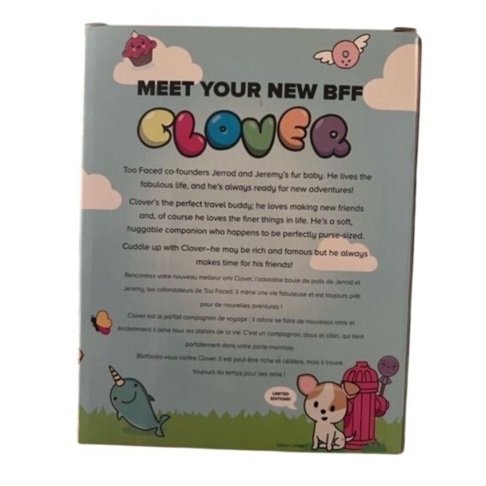 NIB Limited Edition Collectible Too Faced Clover Plushie Stuffed Animal - Picture 8 of 9